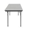 Bolero ABS Rectangular Folding Table Grey 5ft