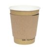 Fiesta Recyclable Corrugated Cup Sleeves for 8oz Cup (Pack of 1000)