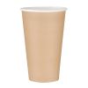 Fiesta Recyclable Single Wall Takeaway Coffee Cups Kraft 455ml / 16oz