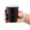 Fiesta Recyclable Coffee Cups Single Wall Black 225ml / 8oz