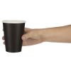 Fiesta Recyclable Coffee Cups Single Wall Black 340ml / 12oz