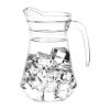 Olympia Glass Jugs 1Ltr (Pack of 6)