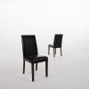 Bolero Faux Leather Dining Chair Black (Box 2)