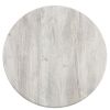 Werzalit Pre-drilled Round Table Top  Ponderosa White 600mm