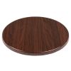 Bolero Pre-drilled Round Table Tops Dark Brown