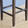 Bolero Faux Leather High Bar Stools Dark Brown (Pack of 2)