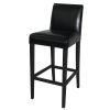 Bolero Faux Leather High Bar Stool Black