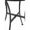 Bolero Black Steel Patterned Round Bistro Table Black 600mm