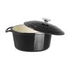 Vogue Black Round Casserole Dish 3.2Ltr