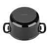 Vogue Black Round Casserole Dish 4Ltr