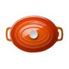 Vogue Orange Oval Casserole Dish 6Ltr