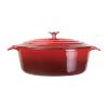 Vogue Red Oval Casserole Dish 6Ltr