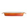 Vogue Orange Cast Iron Casserole Dish 1.8Ltr