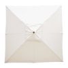 Bolero Square Pulley Parasol 2.5m Diameter Cream