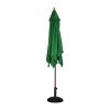 Bolero Square Double Pulley Parasol 2.5m Diameter Green