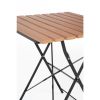 Bolero Square Faux Wood Bistro Folding Table 600mm (Single)