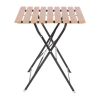 Bolero Square Faux Wood Bistro Folding Table 600mm (Single)