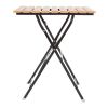 Bolero Square Faux Wood Bistro Folding Table 600mm (Single)