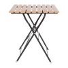 Bolero Square Faux Wood Bistro Folding Table 600mm (Single)