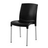 Bolero Stacking Bistro Side Chairs Black (Pack of 4)