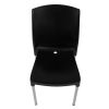 Bolero Stacking Bistro Side Chairs Black (Pack of 4)