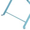 Bolero Pavement Style Steel Chairs Seaside Blue (Pack of 2)