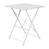 Bolero Square Pavement Style Steel Table Grey 600mm