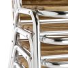 Bolero Aluminium & Ash Bistro Side Chairs (Pack of 4)