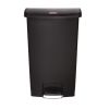 Rubbermaid Slim Jim Step on Front Pedal Black 68Ltr