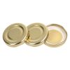 Gold Cap for Mini Milk Bottles (Pack of 18)