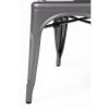 Bolero Bistro Steel Side Chairs Gun Metal Grey (Pack of 4)