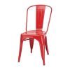 Bolero Bistro Steel Side Chair Red (Pack of 4)