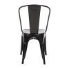 Bolero Bistro Steel?Side Chairs Black (Pack of 4)