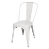 Bolero Bistro Steel Side Chair White (Pack of 4)