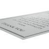 Brushed Steel Food Allergy Sign