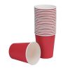 Fiesta Recyclable Single Wall Takeaway Coffee Cups Red 225ml / 8oz