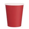 Fiesta Recyclable Single Wall Takeaway Coffee Cups Red 225ml / 8oz