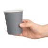 Fiesta Recyclable Coffee Cups Single Wall Charcoal 225ml / 8oz (Pack of 1000)