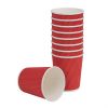 Fiesta Recyclable Coffee Cups Ripple Wall Red 225ml / 8oz