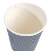 Fiesta Recyclable Coffee Cups Ripple Wall Charcoal 340ml / 12oz