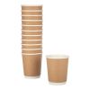 Fiesta Recyclable Coffee Cups Double Wall Kraft 225ml / 8oz