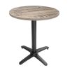 Bolero Aluminium Flip Top Table Base Black