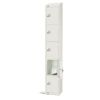 Elite Five Door 300mm Deep Lockers White