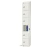 Elite Six Door 300mm Deep Lockers White