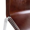 Bolero Square Back Side Chair Dark Chocolate Finish (Pack of 4)