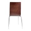 Bolero Square Back Side Chair Dark Chocolate Finish (Pack of 4)