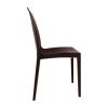 Bolero PP Rattan Bistro Side Chairs Brown (Pack of 4)