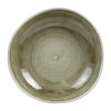 Churchill Stonecast Patina Antique Organic Round Bowls Green 253mm (Pack of 12)