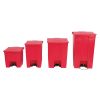 Rubbermaid Step On Pedal Bin Red 68Ltr