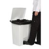 Rubbermaid Step On Pedal Bin White 68Ltr